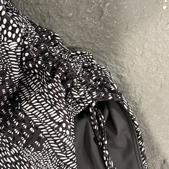 Senita One-piece Halter Adjustable Ruched Swimsuit Elena Gray Print - Picture 4 of 6